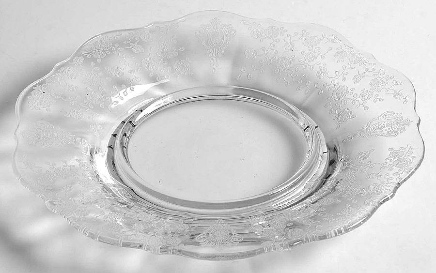 Rose Point Clear 7" Salad Plate by Cambridge-1
