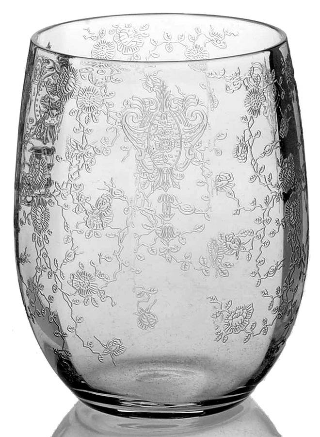 Rose Point Clear 13 Oz Flat Tumbler by Cambridge-1