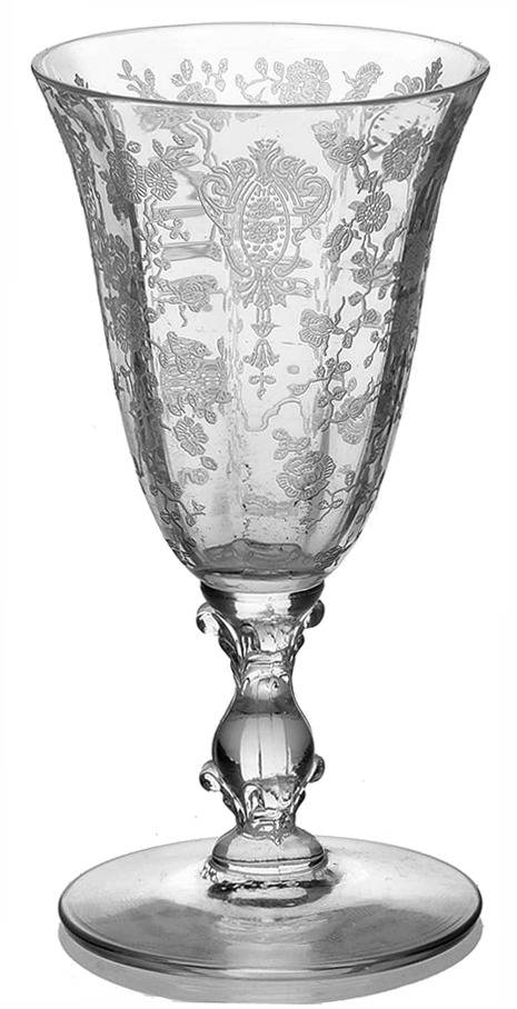 Rose Point Clear 2 Oz Footed Tumbler by Cambridge-1