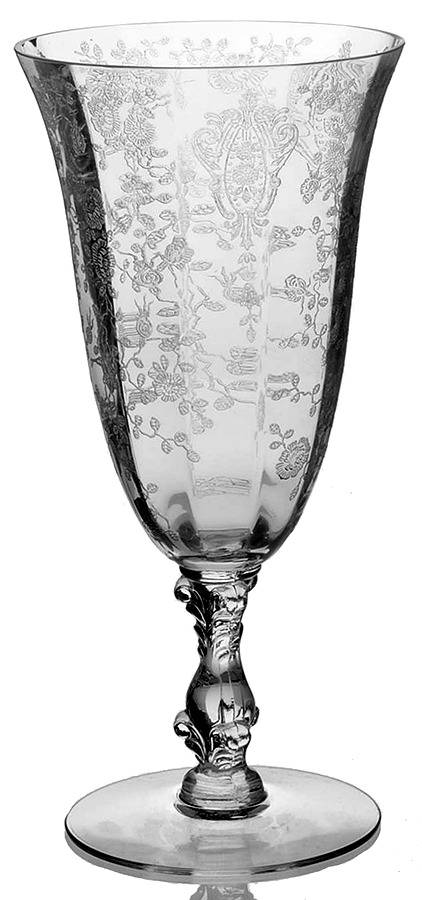 Rose Point Clear 10 Oz Footed Tumbler by Cambridge-1