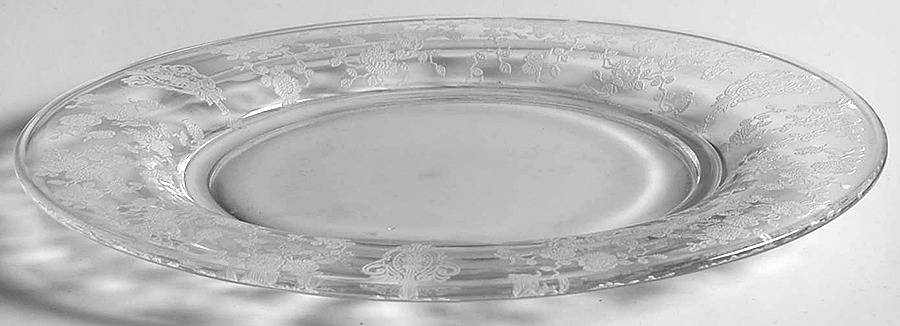 Rose Point Clear 7" Salad Plate by Cambridge-1