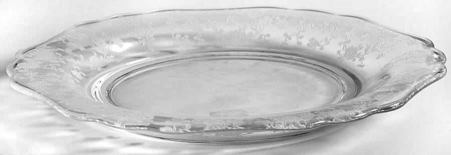 Rose Point Clear 7" Salad Plate (Shape 3400) by Cambridge-1