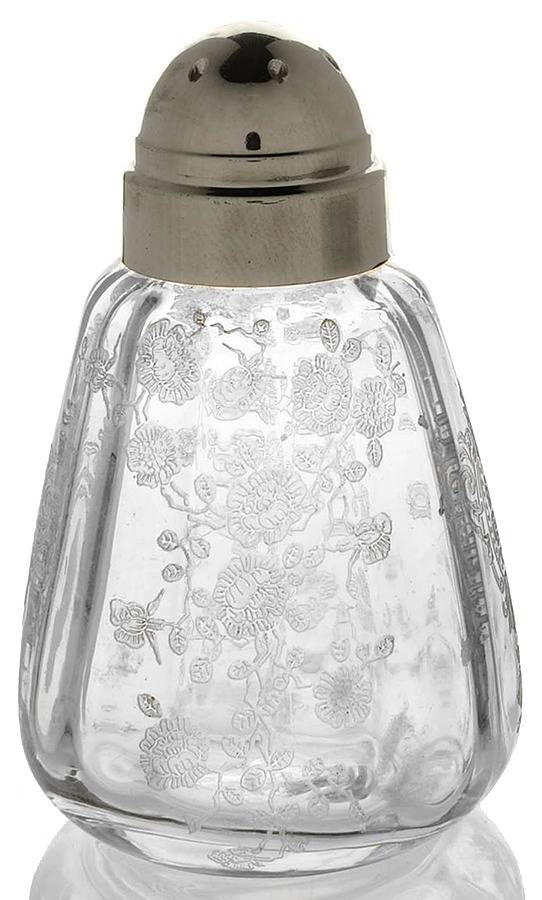 Rose Point Clear Shaker with Metallid by Cambridge-1