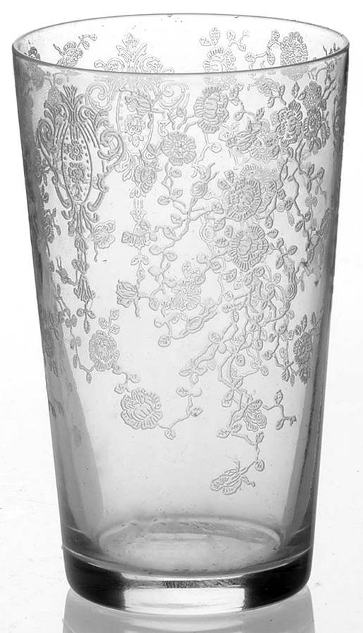 Rose Point Clear Flat Juice Glass by Cambridge-1