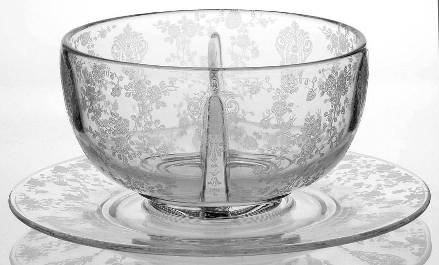 Rose Point Clear (2 Piece) Twin Salad Dressing Set by Cambridge-1