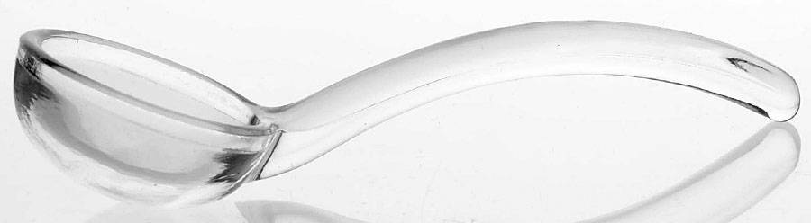 Rose Point Clear Ladle for Mayonnaise (Shape 3400) by Cambridge-1