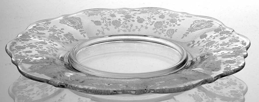 Rose Point Clear Divided Mayonnaise, Underplate Only by Cambridge-1
