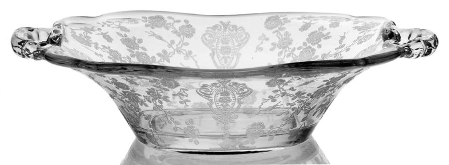 Rose Point Clear 3400/1179 Handled Bon Bon by Cambridge-1