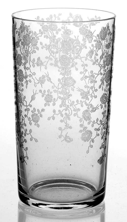 Rose Point Clear 9 Oz Flat Tumbler by Cambridge-1