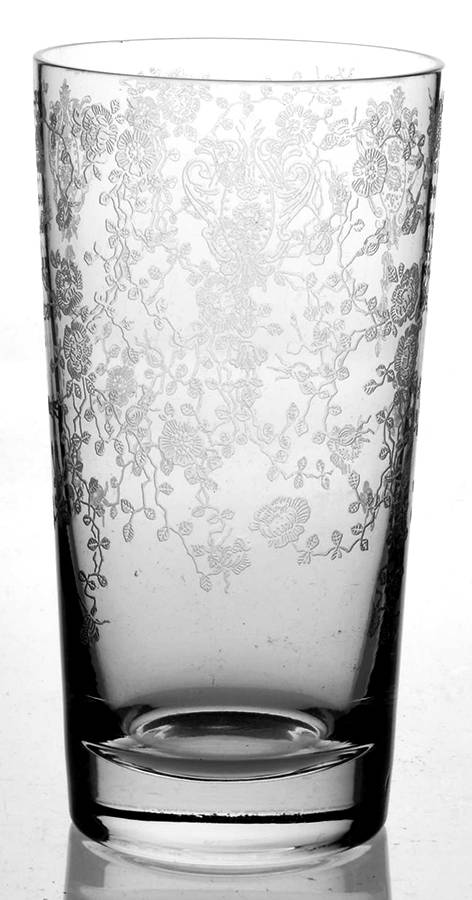 Rose Point Clear 11 Oz Flat Sham Tumbler by Cambridge-1