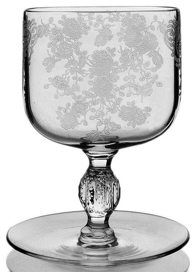 Rose Point Clear Cigarette Holder, Oval by Cambridge-1