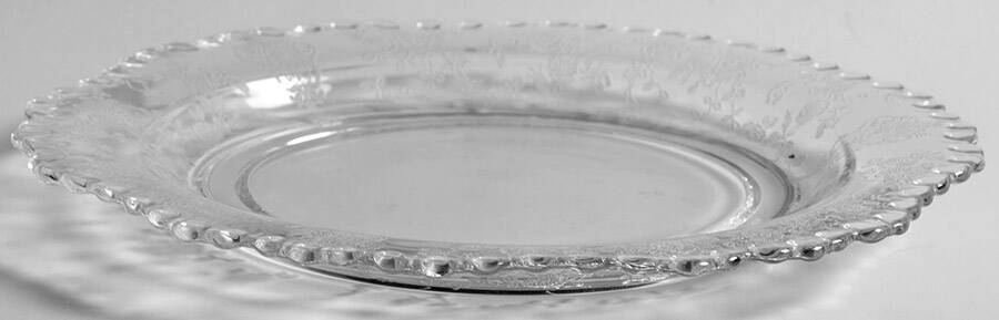 Rose Point Clear 7" Dessert Plate (Shape 3500) by Cambridge-1