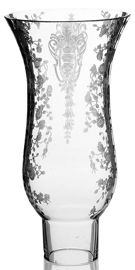 Rose Point Clear Globe for Hurricane Lamp by Cambridge-1