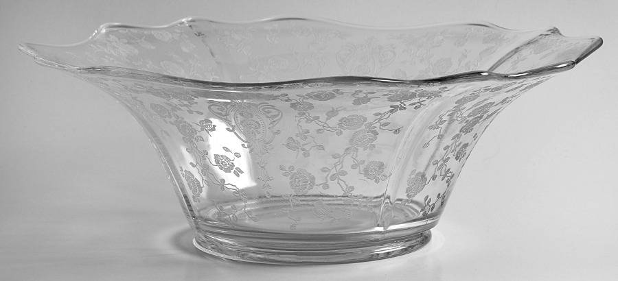 Rose Point Clear 3400 11" Flared Bowl by Cambridge-1