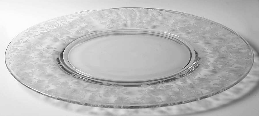 Rose Point Clear Buffet Plate by Cambridge-1