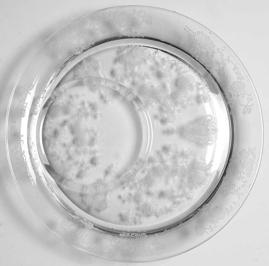 Rose Point Clear Canape Set, Tray Only by Cambridge-1