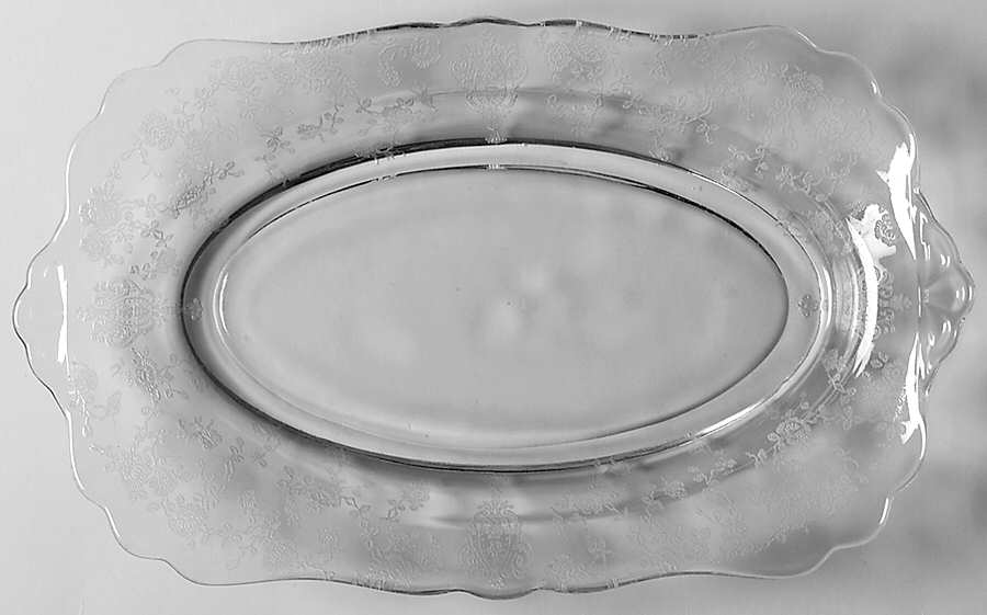 Rose Point Clear 3400 9" Pickle Dish by Cambridge-1