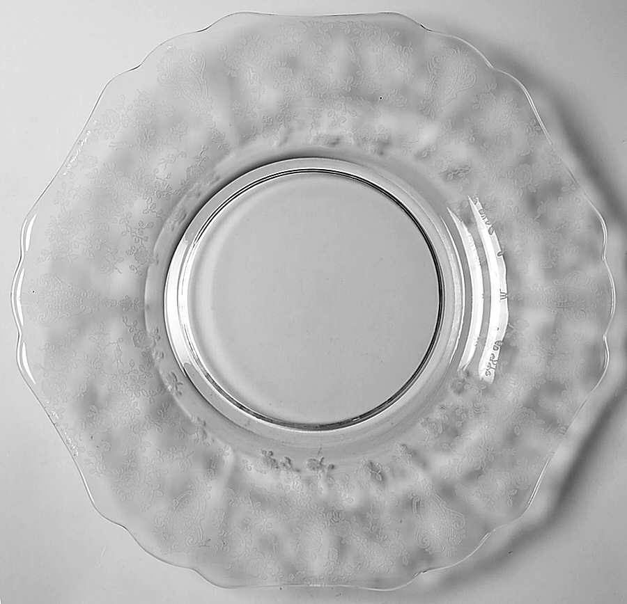 Rose Point Clear 3400 10 1/2" Service Plate by Cambridge-1