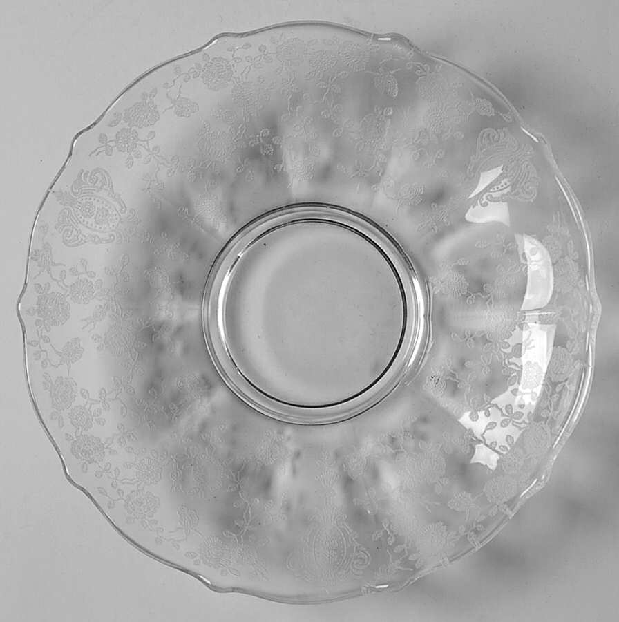 Rose Point Clear Shape 3900 Saucer Only by Cambridge-1