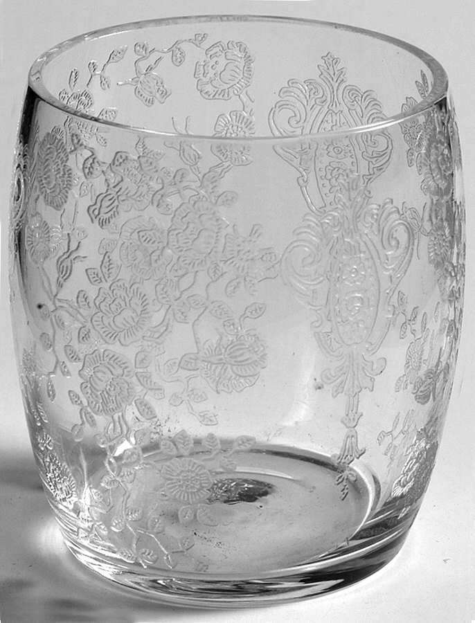 Rose Point Clear 2 1/2 Oz Flat Tumbler (3400/92) by Cambridge-1