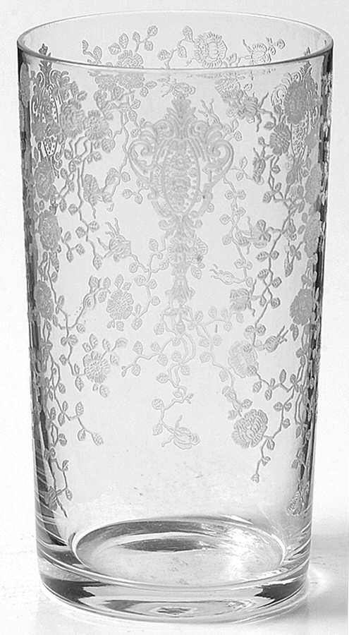 Rose Point Clear Bridge Set Tumbler by Cambridge-1
