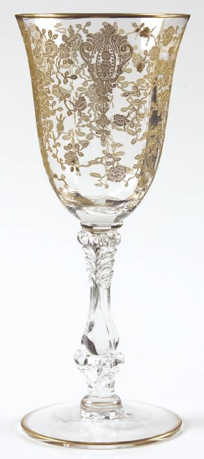 Rose Point Clear (Stem 3121, Gold Encrusted) Claret Wine by Cambridge-1