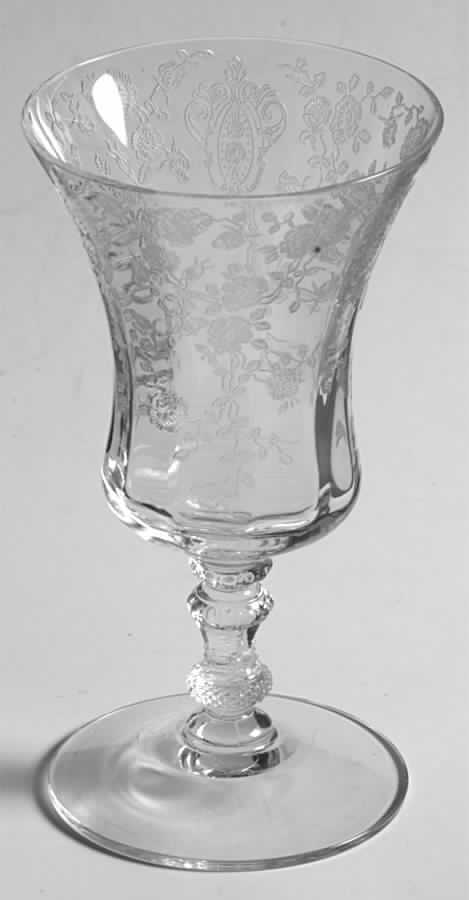 Rose Point Clear (Stem 3500) 2 1/2 Oz Footed Tumbler by Cambridge-1