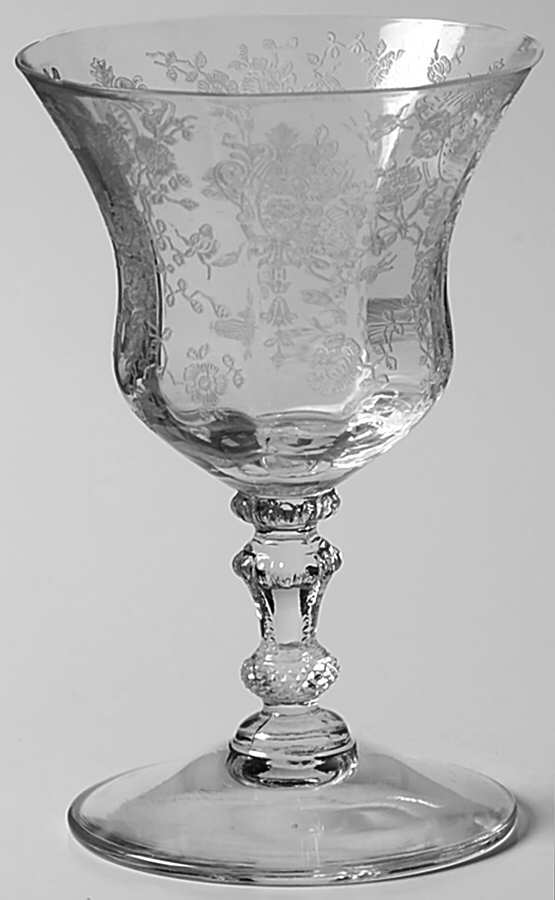 Rose Point Clear (Stem 3500) Oyster or Fruit Cocktail by Cambridge-1