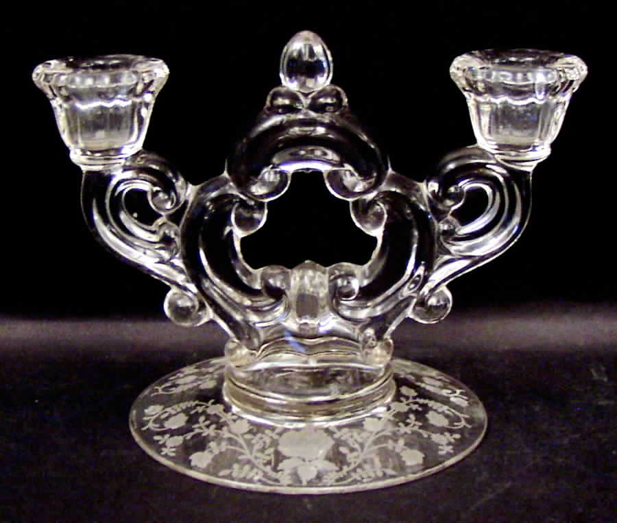 Roselyn 5" KeyHole Candlestick w/Round Base by Cambridge-1