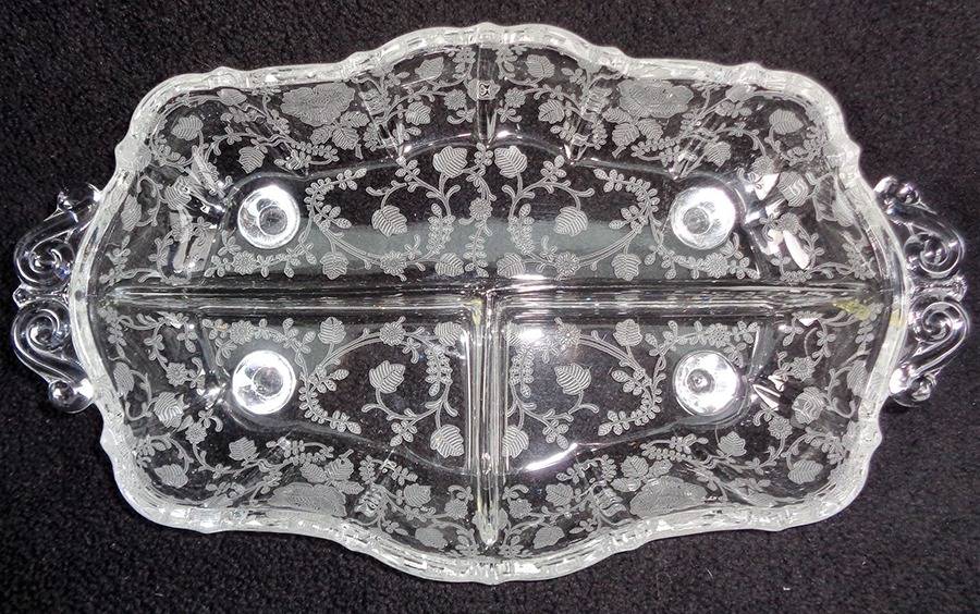 Roselyn #3900/125 3 Part Celery/Relish by Cambridge-1
