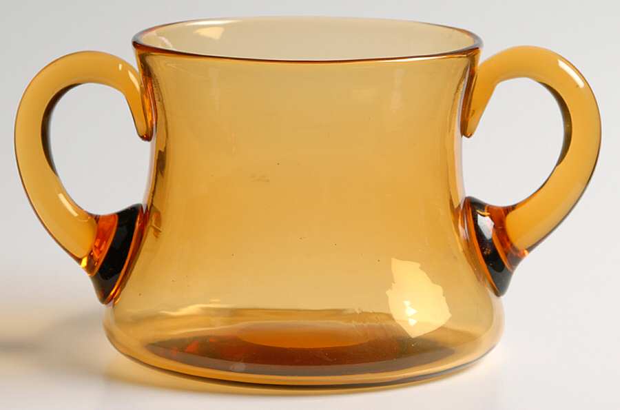 Round Amber Creamer by Cambridge-1