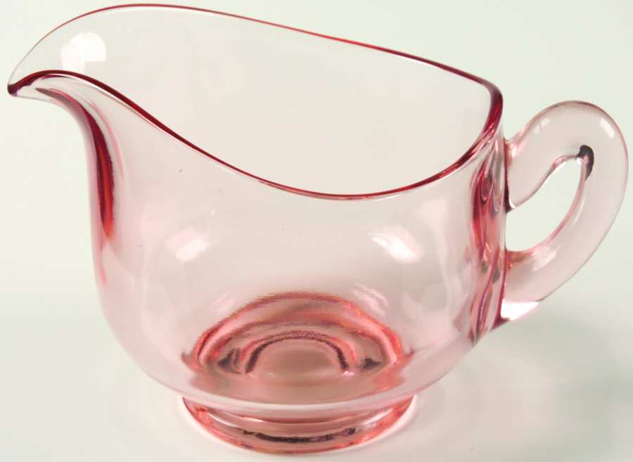 Round Pink Footed Creamer by Cambridge-1