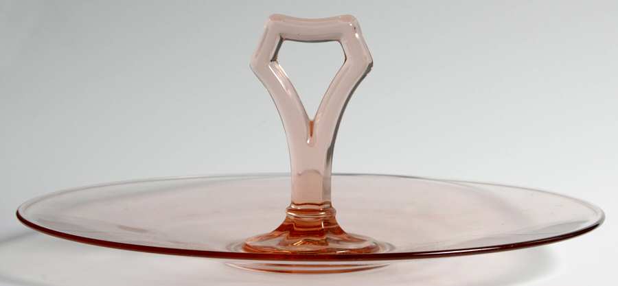 Round Pink Center Handle Tray by Cambridge-1
