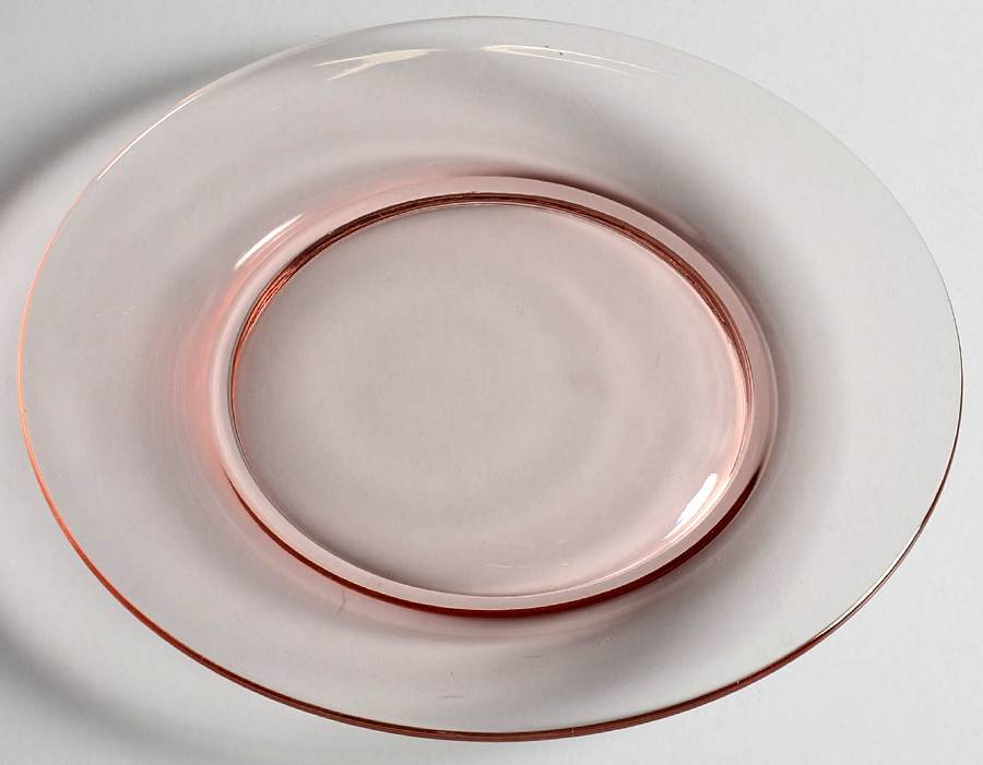 Round Pink Salad Plate by Cambridge-1