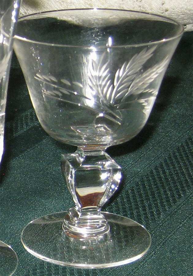 Silver Wheat (Stem 1953, Cut) Liquor Cocktail by Cambridge-1