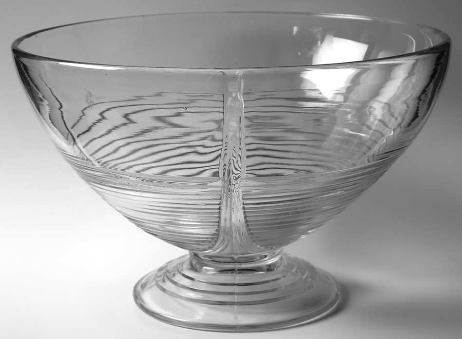 Tally Ho Clear (Stem 1402) Punch Bowl by Cambridge-1