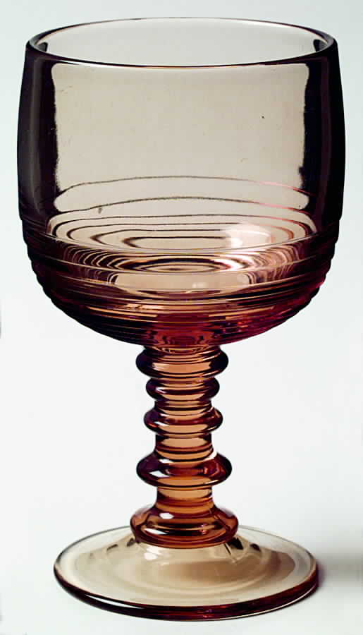 Tally Ho Amber (Amber Bowl & Stem, Stem 1402) Water Goblet by Cambridge-1