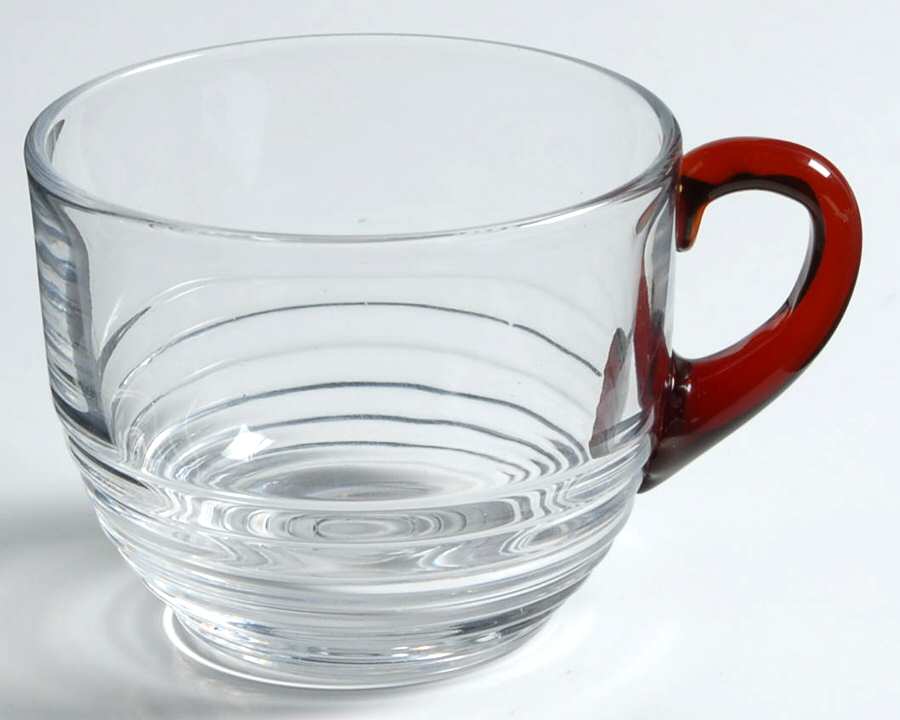 Tally Ho Amber (Amber Bowl & Stem, Stem 1402) Punch Cup by Cambridge-1