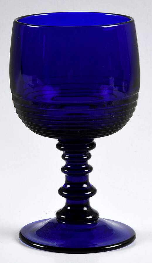 Tally Ho Cobalt (Stem 1402) Water Goblet by Cambridge-1