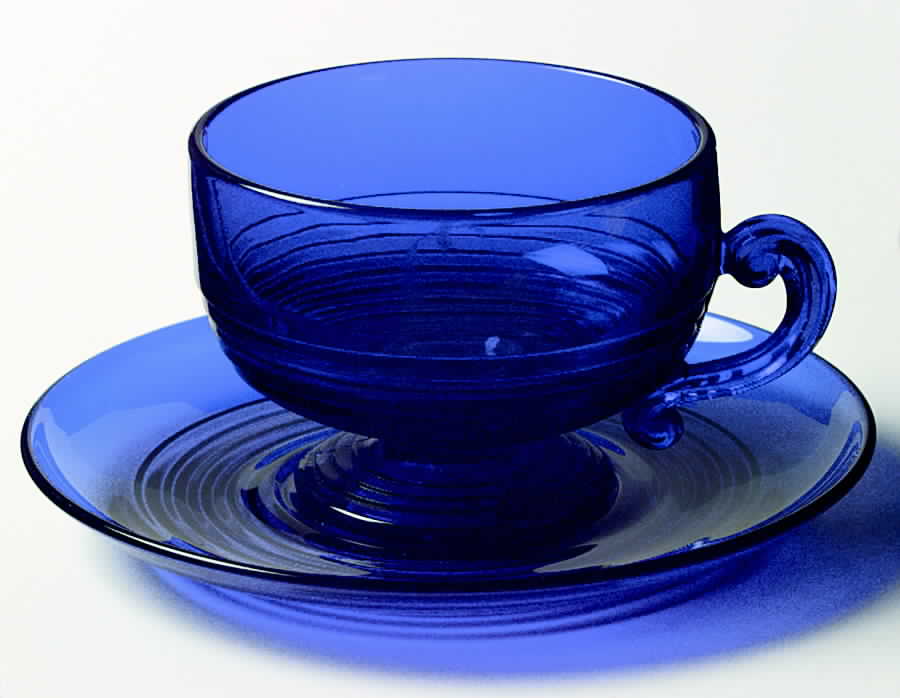 Tally Ho Cobalt (Stem 1402) Cup & Saucer Set by Cambridge-1