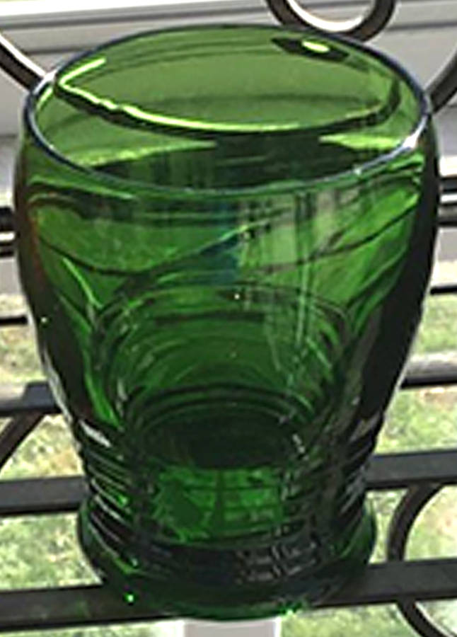 Tally Ho Green (Stem 1402) 5 Oz Flat Tumbler by Cambridge-1