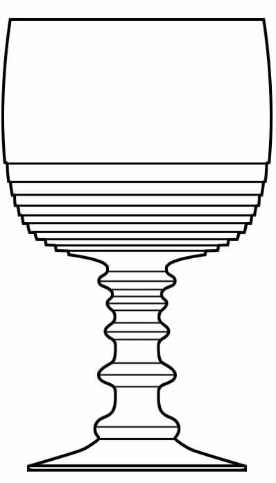 Tally Ho Green (Stem 1402) Water Goblet by Cambridge-1