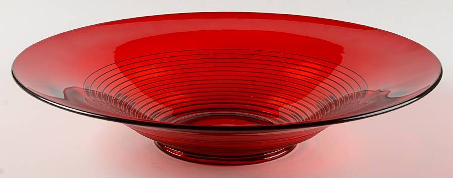 Tally Ho Ruby (Stem 1402) 13" Flared Bowl by Cambridge-1