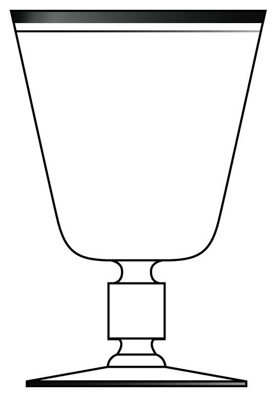 Triumph Clear (Platinum Trim, Stem 3798) Water Goblet by Cambridge-1