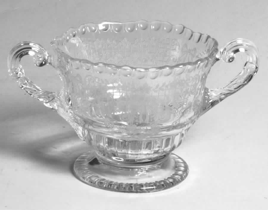 Valencia Clear (Stem 3500) Open Sugar Bowl (Shape 3500) by Cambridge-1