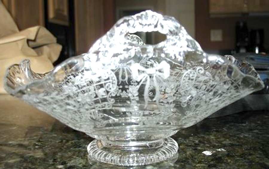 Valencia Clear (Stem 3500) 6" Basket with 2 Handles by Cambridge-1