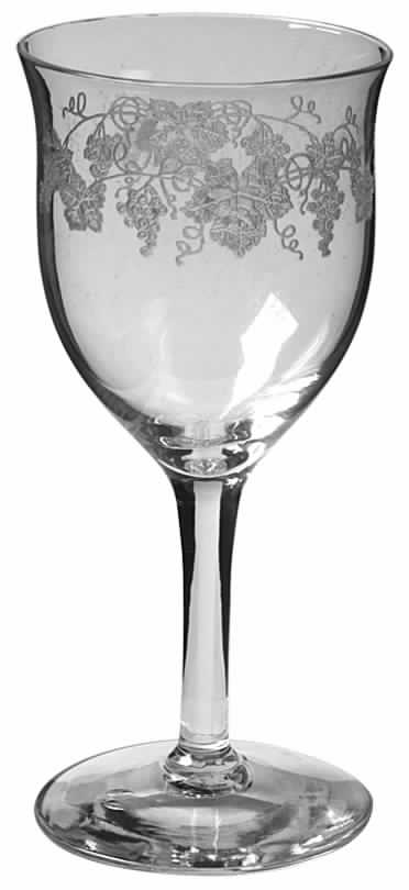 Vintage-Grape-Bacchus Water Goblet by Cambridge-1
