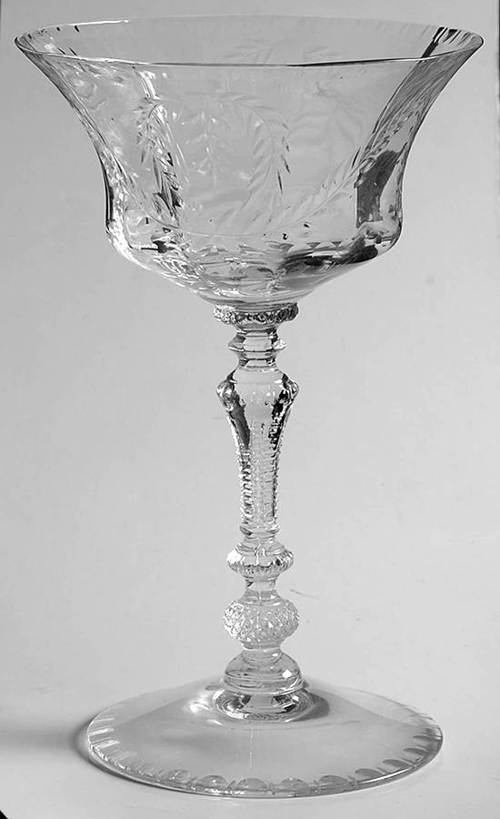 Victory Wreath Champagne/Tall Sherbet by Cambridge-1