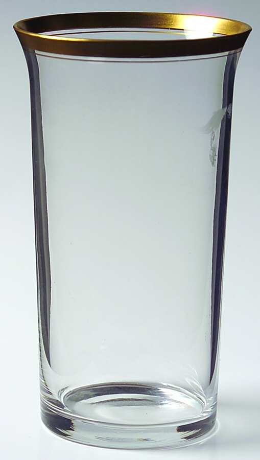 Wedding Band Clear (Gold Trim, Stem 3109) 14 Oz Flat Tumbler by Cambridge-1