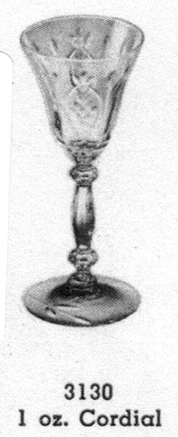 Wedding Rose Cordial Glass by Cambridge-1
